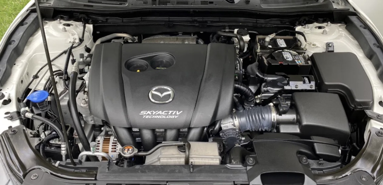 Engine bay after