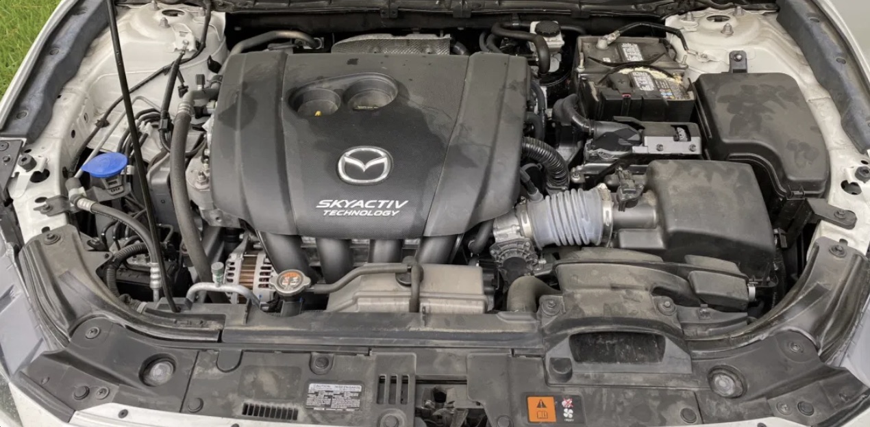 Engine bay before
